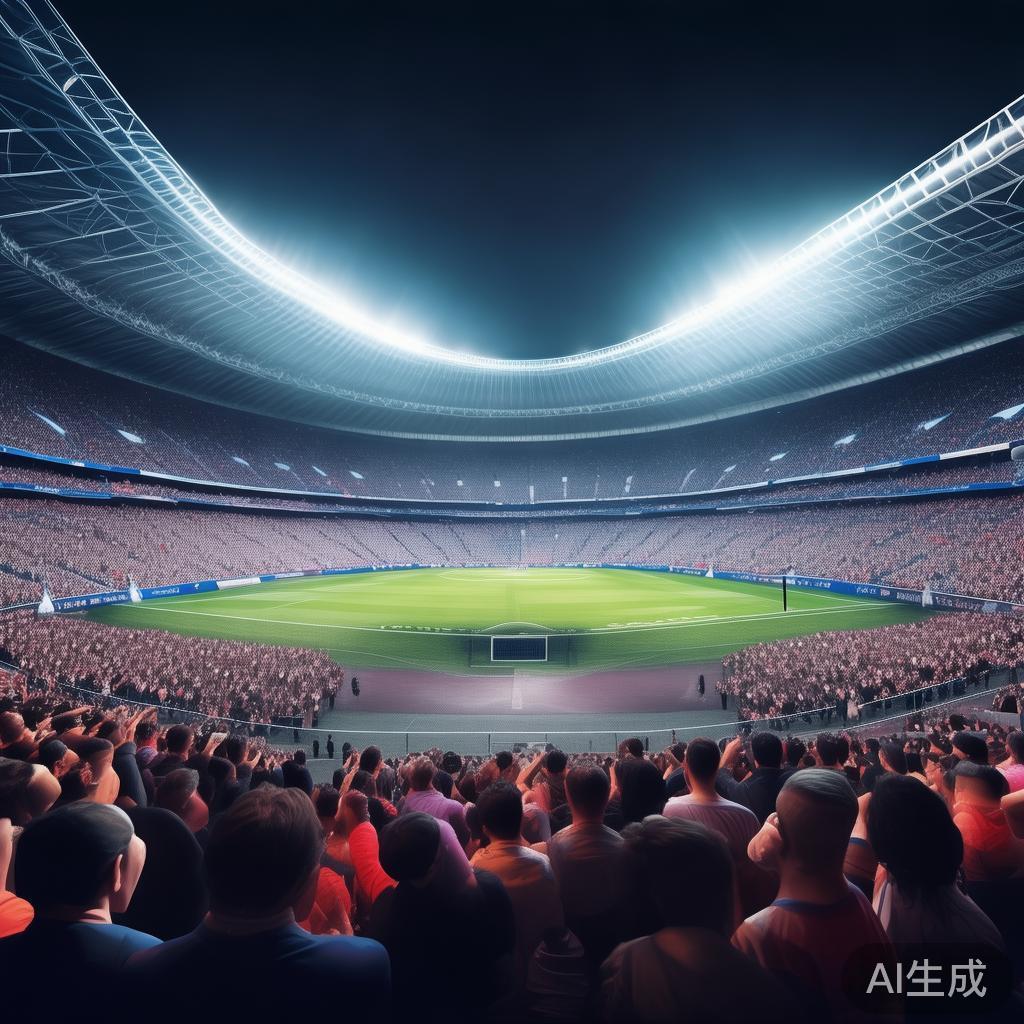 以某国际足球赛事为例，博雅直播采用了虚拟现实技术进